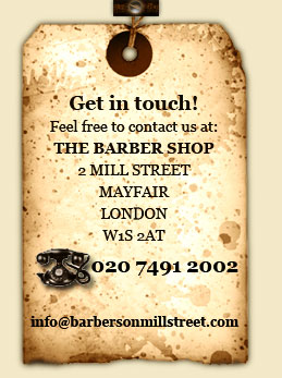 Get in touch with The Barber Shop on Mill Street